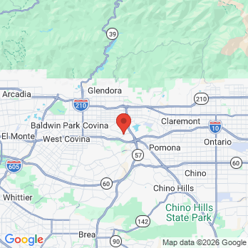 Map to Via Verde Dental office in San Dimas, CA