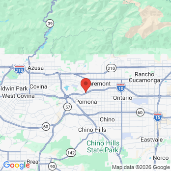 Map to Jeffrey B Thomas DDS office in Pomona, CA