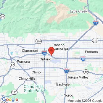 Map to w dental care office in Ontario, CA