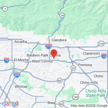 Map to Covina Dental Specialists office in Covina, CA