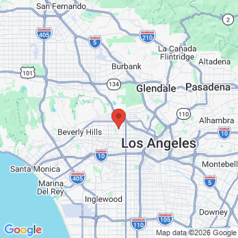 Map to Geller Dentistry office in Los Angeles, CA