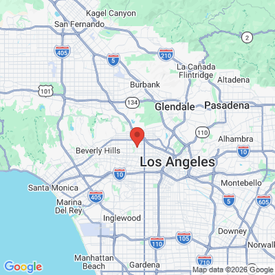 Map to Geller Dentistry office in Los Angeles, CA