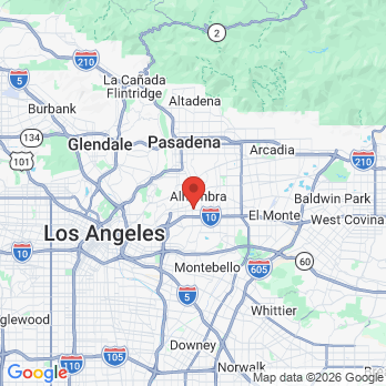 Map to Dr De Nguyen office in Alhambra, CA