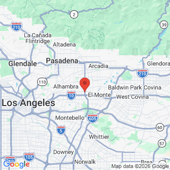 Map to Clarice Lii DDS Corp office in Rosemead, CA