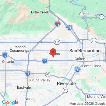 Map to FAMILY DENTISTRY office in Fontana, CA