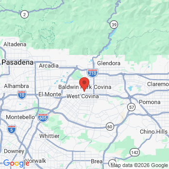Map to American Dental Group office in West Covina, CA