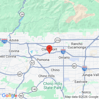 Map to Donald R. Hodson, DDS office in Pomona, CA
