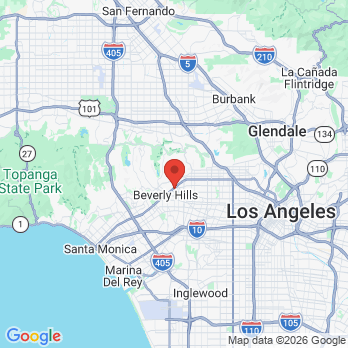 Map to Sun Dental Group office in West Hollywood, CA