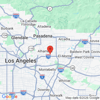 Map to Udream Dental office in San Gabriel, CA