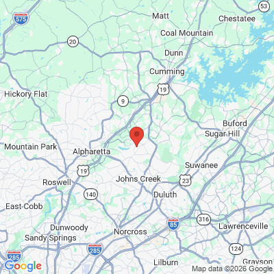 Map to  office in Alpharetta, GA