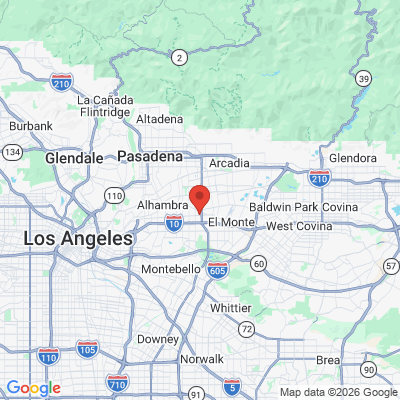 Map to STARMOON DENTAL GROUP office in Rosemead, CA