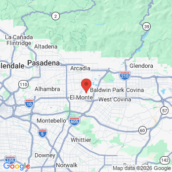 Map to Hitomi Dentistry office in El Monte, CA