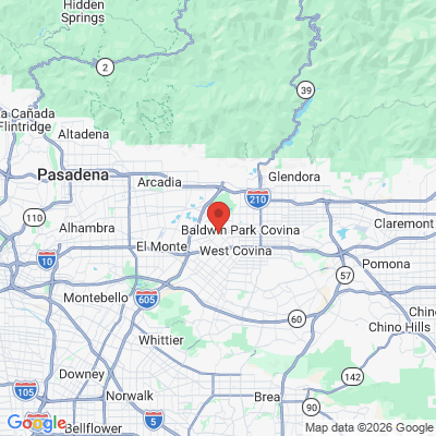Map to  office in Baldwin Park, CA