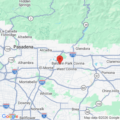 Map to  office in Baldwin Park, CA