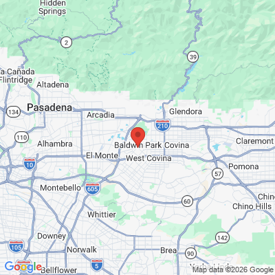 Map to  office in Baldwin Park, CA