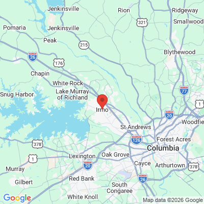 Map to  office in Irmo, SC
