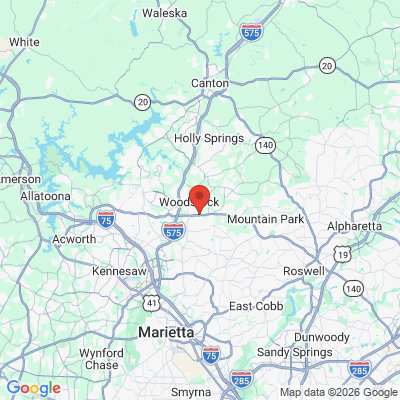 Map to  office in Woodstock, GA