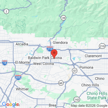 Map to Jeffrey L Cohen DDS office in Covina, CA