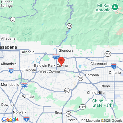 Map to  office in Covina, CA