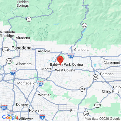 Map to Liberty Smile Center Of Baldwin Park office in Baldwin Park, CA