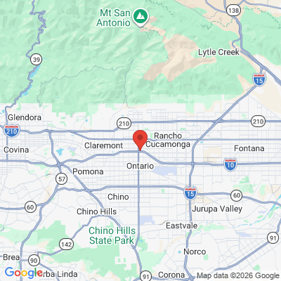Map to Aava Dental Upland office in Upland, CA
