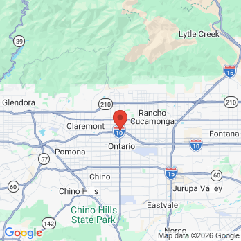 Map to Midtown Dental Studio office in Upland, CA