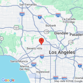 Map to Los Angeles Advanced Dentistry office in West Hollywood, CA