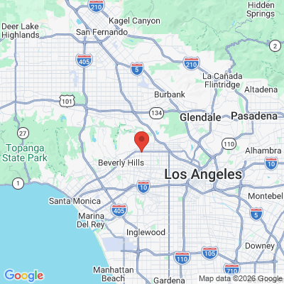 Map to Los Angeles Advanced Dentistry office in West Hollywood, CA