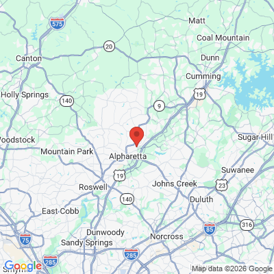 Map to  office in Alpharetta, GA