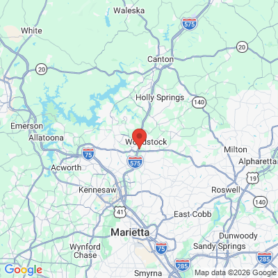 Map to  office in Woodstock, GA