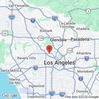 Map to Dental Pros office in Los Angeles, CA