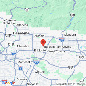 Map to Everest Family Dental office in El Monte, CA