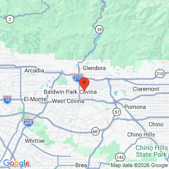 Map to St. Mary Dental  office in Covina, CA