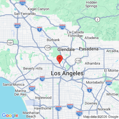 Map to Valery Sweeny D.D.S. office in Los Angeles, CA