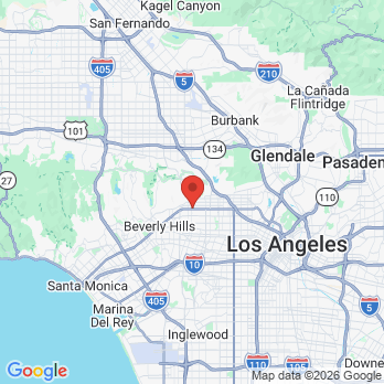 Map to Bruce Vafa DDS  office in West Hollywood, CA