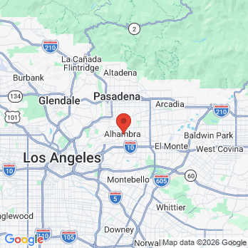 Map to Steven R Bergara DDS Inc office in Alhambra, CA