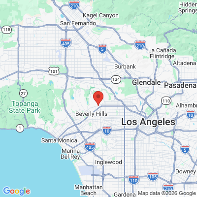 Map to  office in West Hollywood, CA