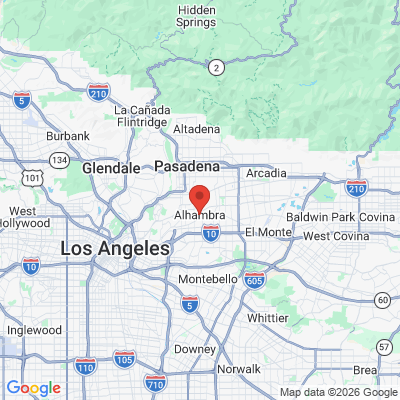 Map to  office in Alhambra, CA