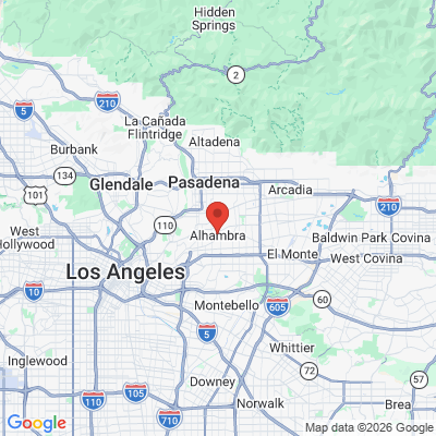 Map to  office in Alhambra, CA