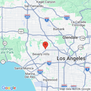 Map to Sunset Plaza Dental office in West Hollywood, CA