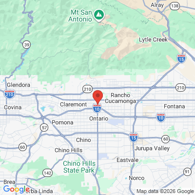 Map to DNTL Studio of Upland office in Upland, CA