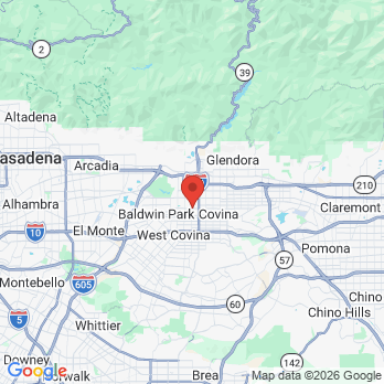 Map to Cypres Dental office in Covina,, CA