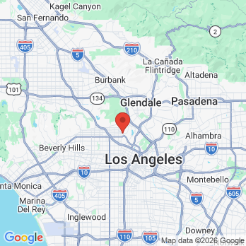 Map to Dr. Maria Pilar Bernardo, D.D.S. office in Los Angeles, CA