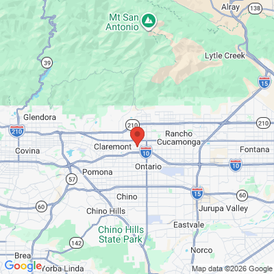 Map to Caring Kids Dental office in Upland, CA