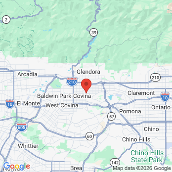 Map to Marose Family Dental office in Covina, CA