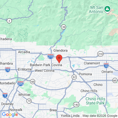 Map to Marose Family Dental office in Covina, CA