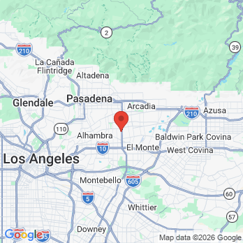 Map to Finesse Endodontics office in San Gabriel, CA