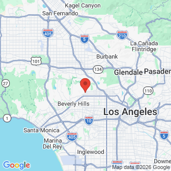 Map to Sunset Pediatric Dental Group office in West Hollywood, CA