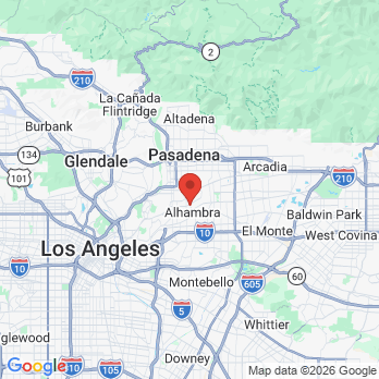 Map to Beggxis H Lieberg, DDS office in Alhambra, CA