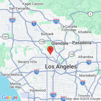 Map to Hollywood office in Los Angeles, CA